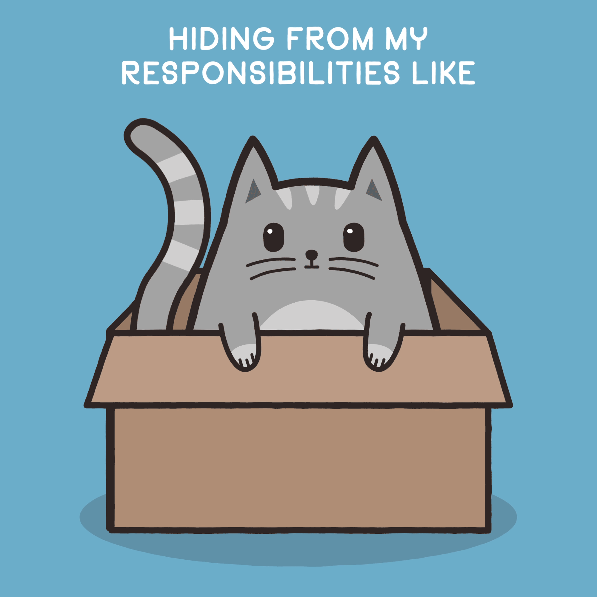 hiding cat gif