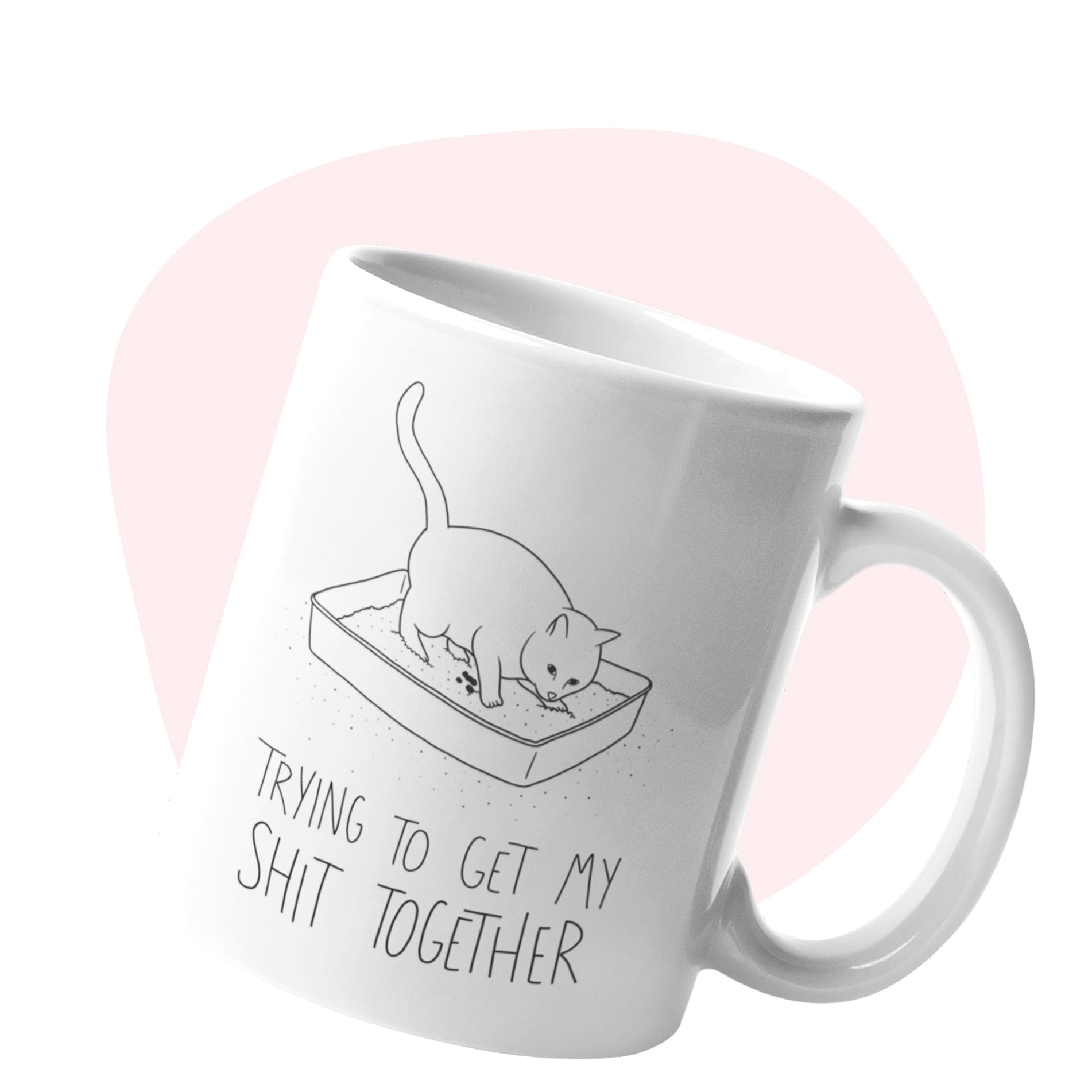 Cat Face Glass Mug – Meowingtons