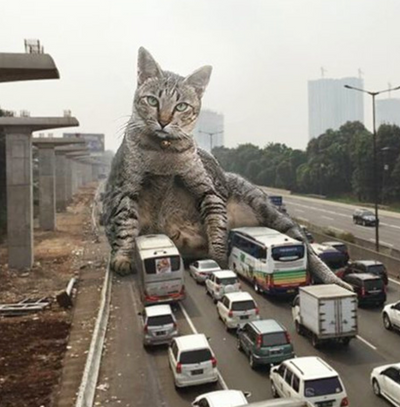 CATZILLAS: Godzilla Meets Cats in These Fun Mashups