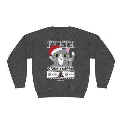 Naughty List Cat Crewneck Sweatshirt