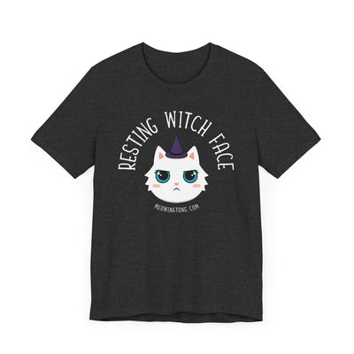 Resting Witch Face Halloween Cat T-Shirt