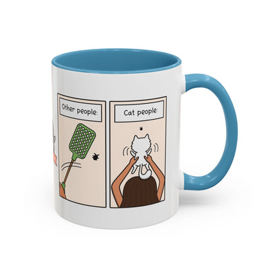 Other People vs Cat People Comic Coffee Mug