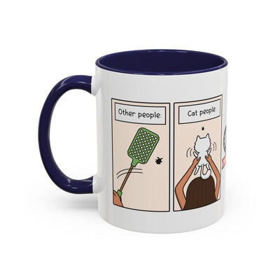 Other People vs Cat People Comic Coffee Mug