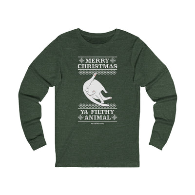 Merry Christmas, Ya Filthy Animal Jersey Long Sleeve Tee