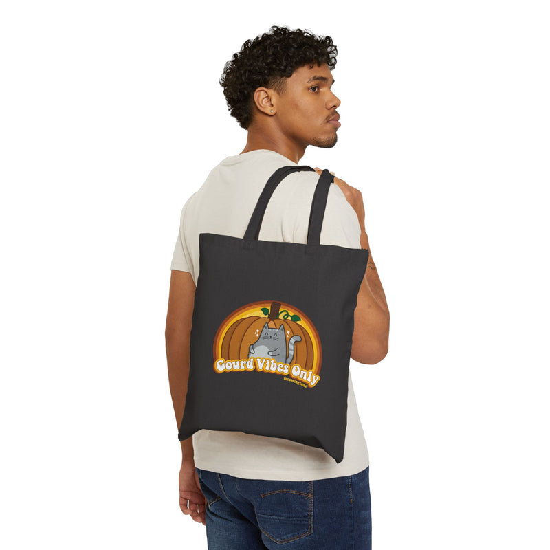 Gourd Vibes Canvas Cat Tote Bag