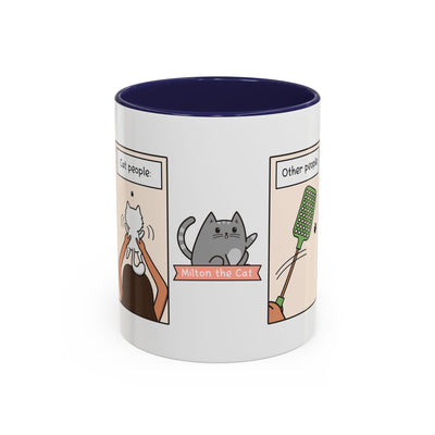 Other People vs Cat People Comic Coffee Mug