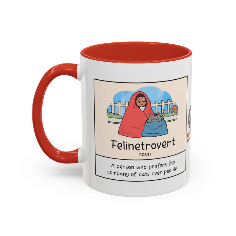 Felinetrovert Comic Coffee Mug