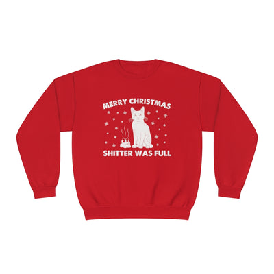 Shitter's Full Christmas Cat Sweatshirt