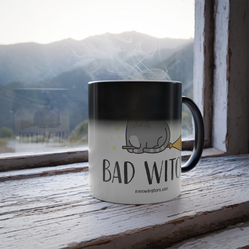 Bad Witch Color Changing Cat Mug