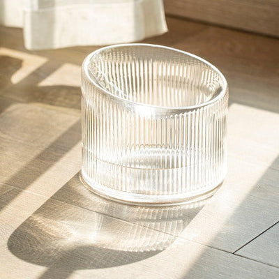 2-in-1 Elevated Glass Cat Bowl