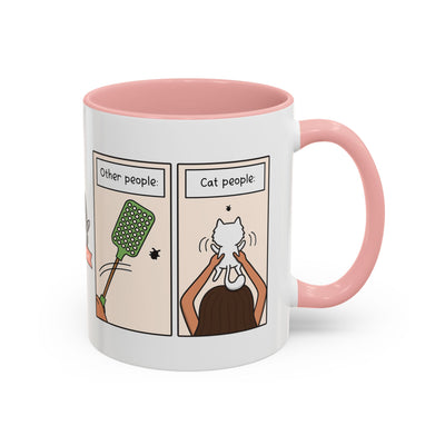 Other People vs Cat People Comic Coffee Mug