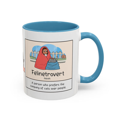 Felinetrovert Comic Coffee Mug