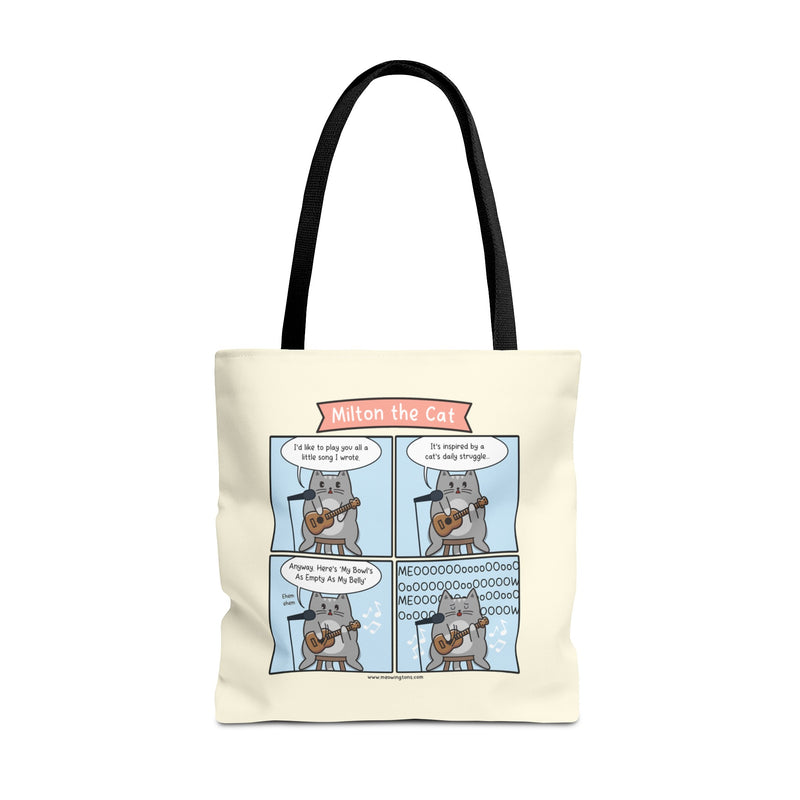 Song of My People Cat Comic Tote Bag