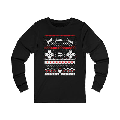 Fair Isle Feral Jersey Long Sleeve Cat Tee