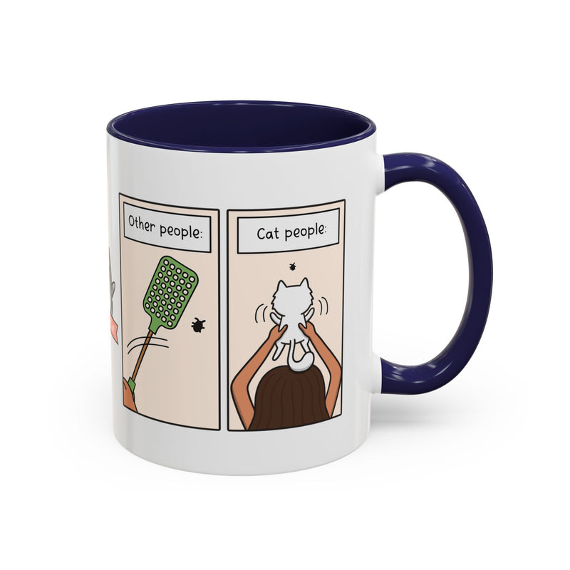 Other People vs Cat People Comic Coffee Mug