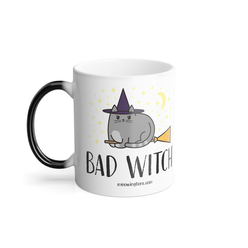 Bad Witch Color Changing Cat Mug