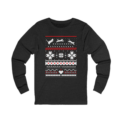 Fair Isle Feral Jersey Long Sleeve Cat Tee