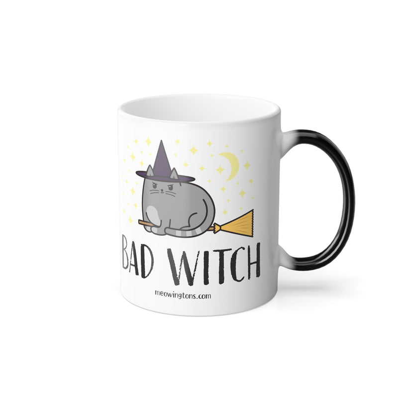 Bad Witch Color Changing Cat Mug