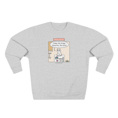 World Domination Cat Comic Crewneck Sweatshirt