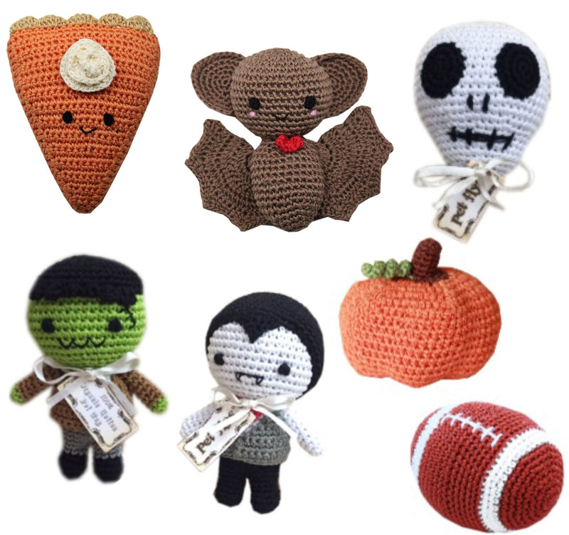 Knit Knacks Organic Cotton Cat Toy - Fall Friends