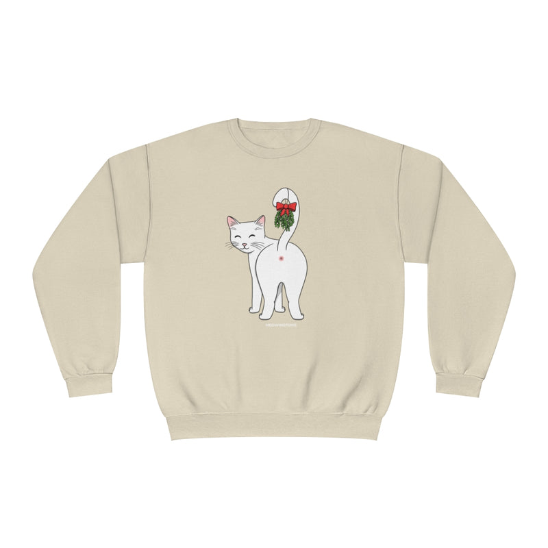 Kiss My Mistletoe Cat Butt Sweatshirt