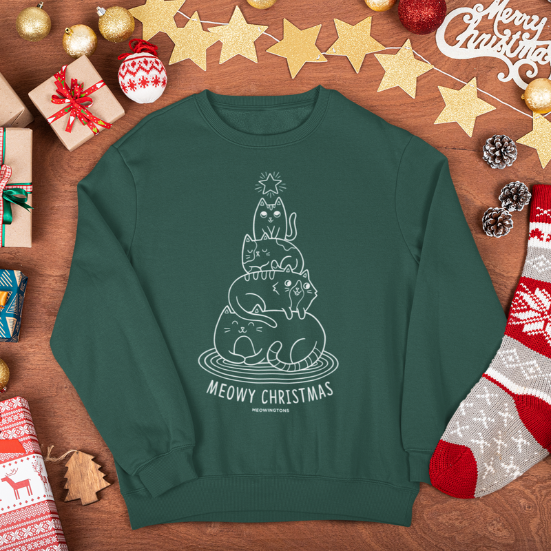 Merry Catmas Crewneck Sweatshirt