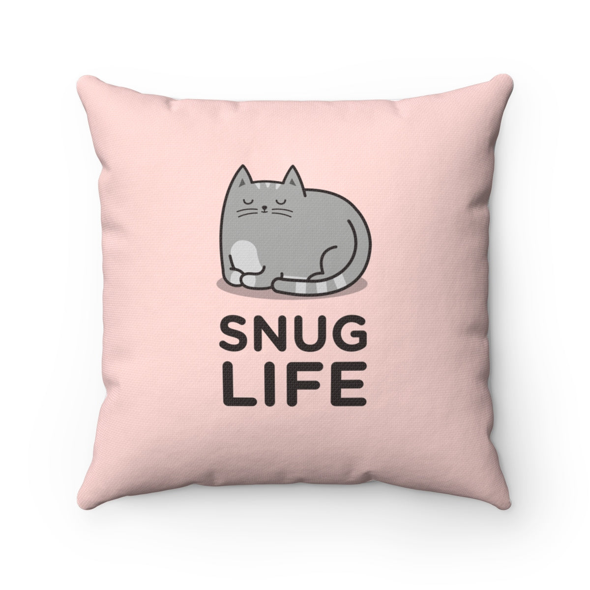 Snug Life Cat Toss Pillow Cover – Meowingtons