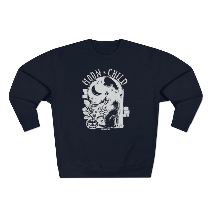 Moon Child Crewneck Cat Sweatshirt