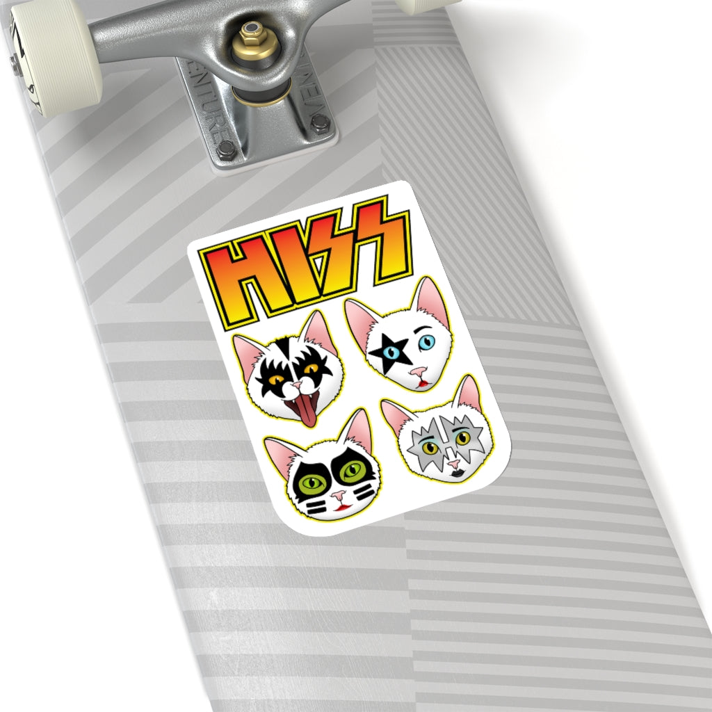 Hiss Funny Cats Kittens Stickers Iron On Stickers Heat Transfer