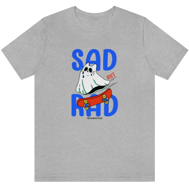 Sad But Rad Ghost Cat T-Shirt