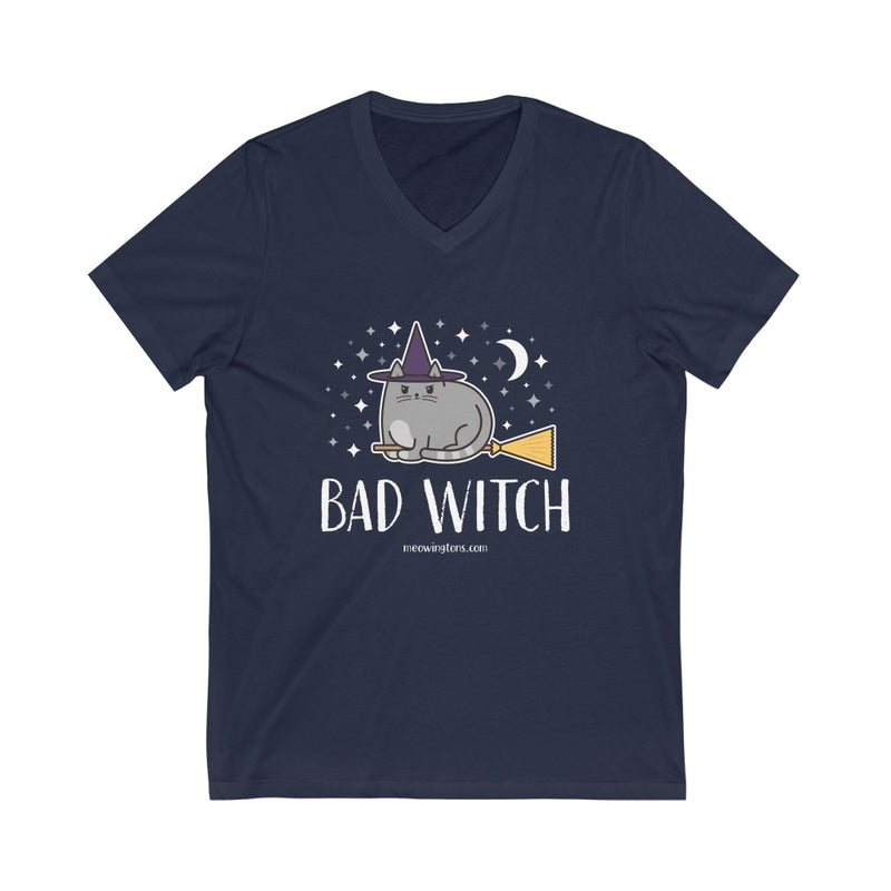 Bad Witch V-Neck Cat T-Shirt