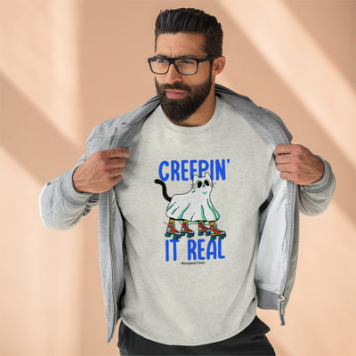 Creepin' It Real Crewneck Cat Sweatshirt