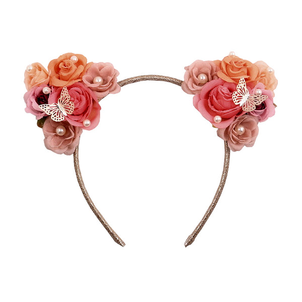 Floral cat hot sale ears