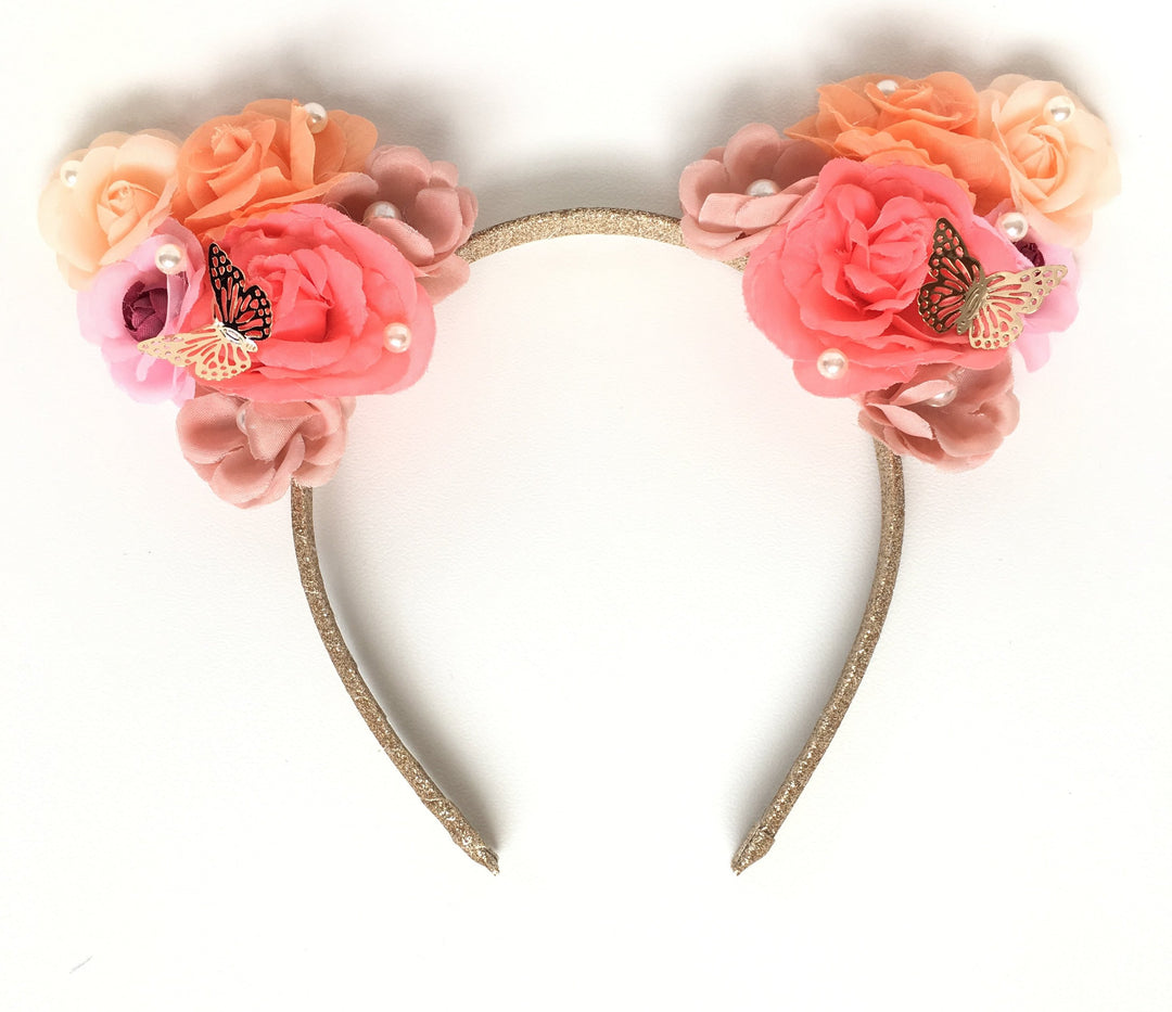 Floral cat ears best sale