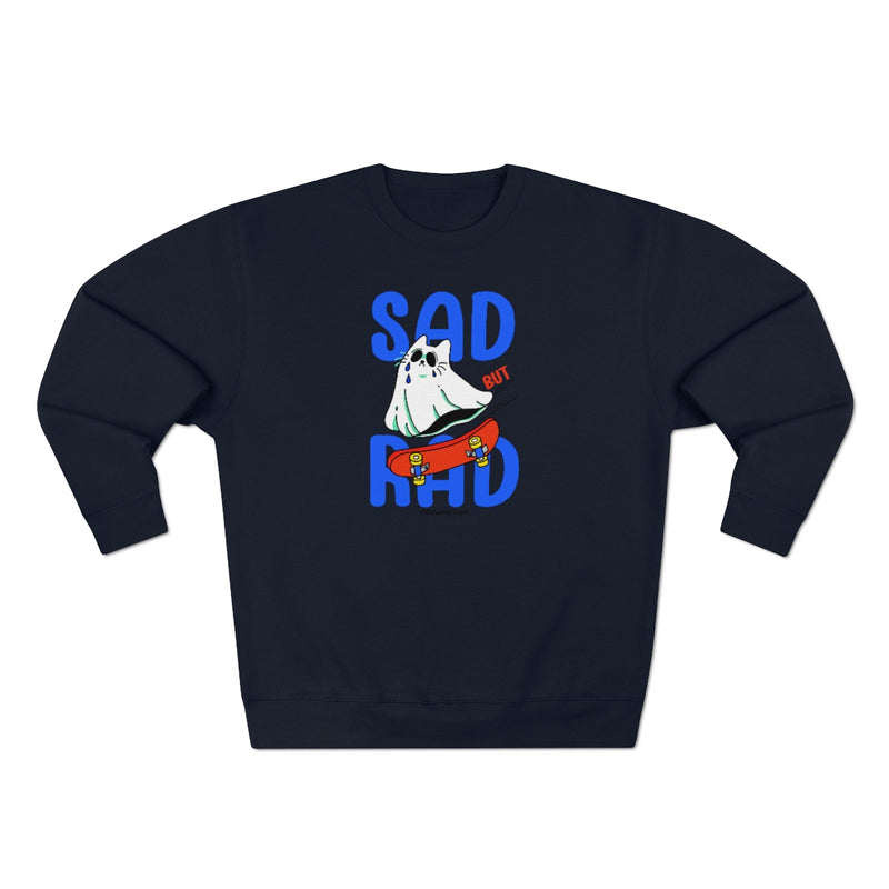 Sad but Rad Crewneck Cat Sweatshirt